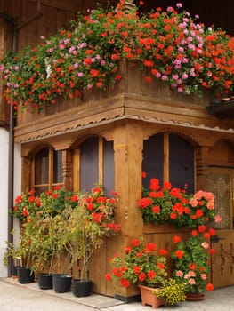 Bavarian-style balcony