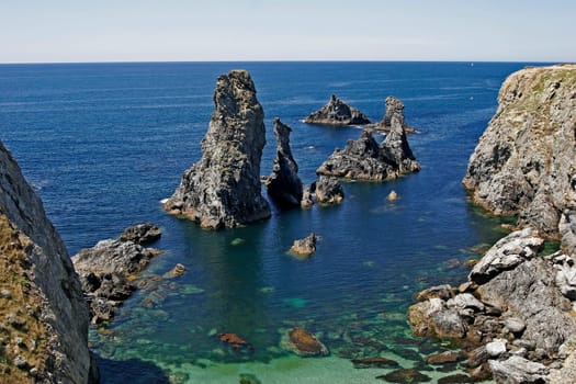 Belle-Ile,Les aiguilles de Port Coton
