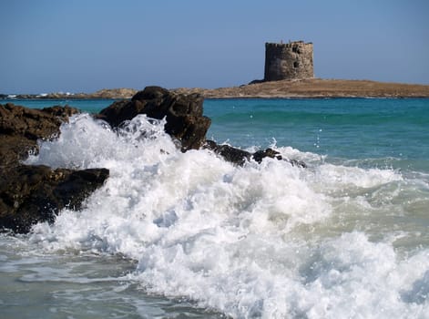 Watchtower of "La Pelosa"" Sardinia"