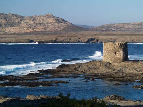 Watchtower of "Capo Falcone"" Sardinia"