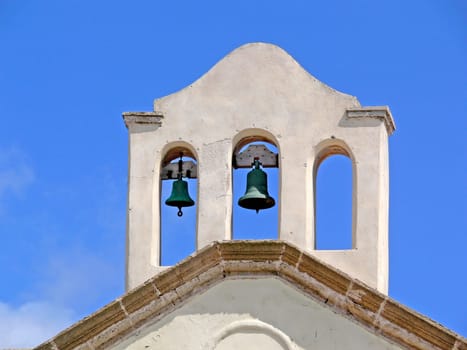 Alghero,church with bells,white church,white church