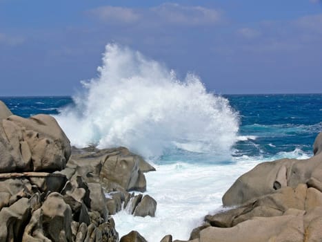 Capo Testa, bei Santa di Gallura, Welle