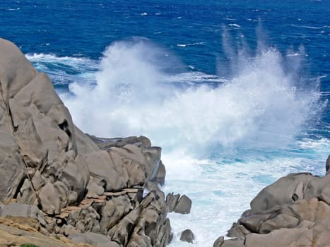 Capo Testa, bei Santa di Gallura, Welle