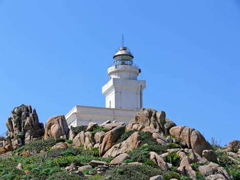 Capo Testa, bei Santa di Gallura, Leuchtturm
