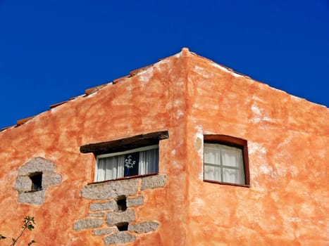 Porto Cervo,Costa Smeralda,houses in pastel colors,pastel shades