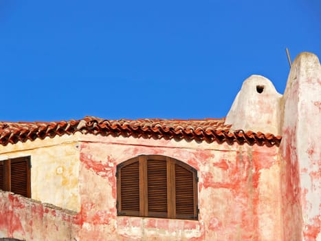 Porto Cervo,Costa Smeralda,houses in pastel colors,pastel shades