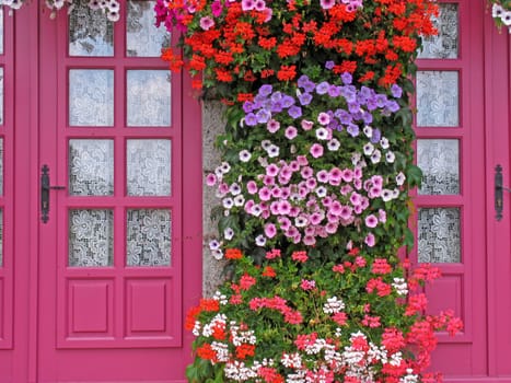Le Haut de la Lande, Door with flowers