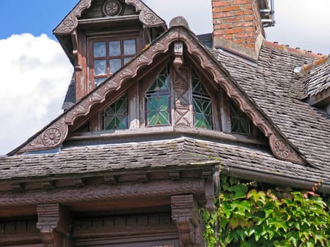Mont-Dol,half-timbered house,Brittany
