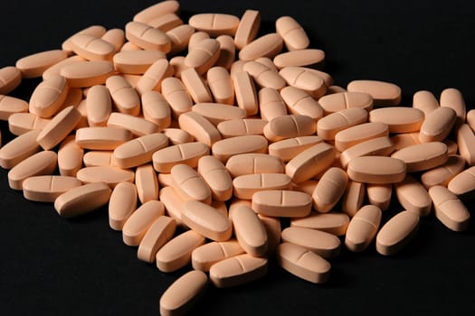 108 μm or 106 tablets on a black background