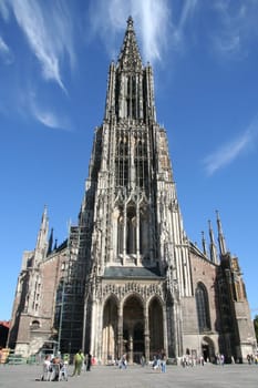 With a height of 161.53 m,it is the tallest church tower in the world