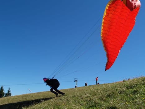 Paragliding in Kössen