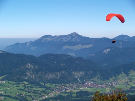 Paragliding in Kössen