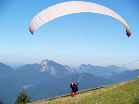 Paragliding in Kössen