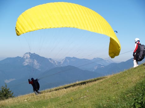 Paragliding in Kössen