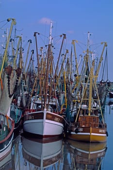 Greetsiel,boats,harbour,fishing boats