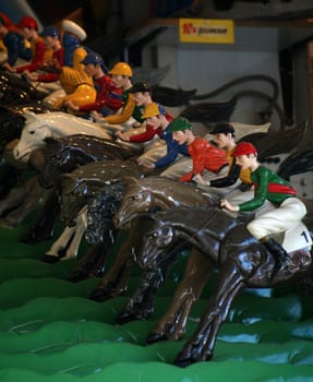 Horse racing game at a fairground