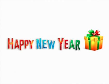 Minimalistic New Year background. High quality illustration
