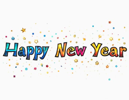 Minimalistic New Year background. High quality illustration