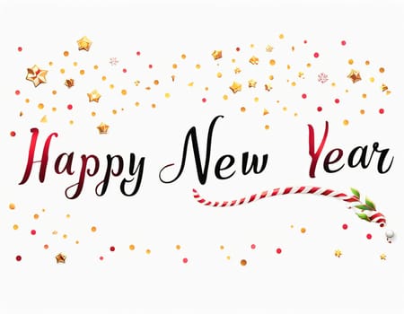 Minimalistic New Year background. High quality illustration