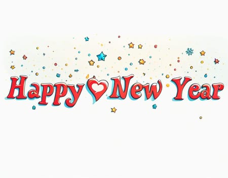 Minimalistic New Year background. High quality illustration