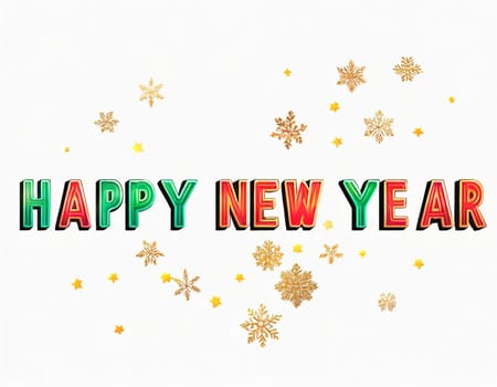 Minimalistic New Year background. High quality illustration