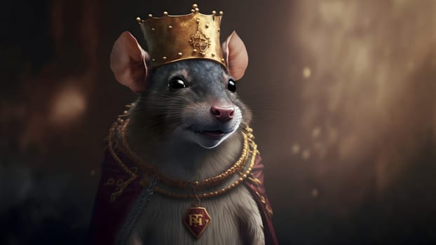 rat king medieval portrait, neural network generated art. Digitally generated image. Not based on any actual person, scene or pattern.