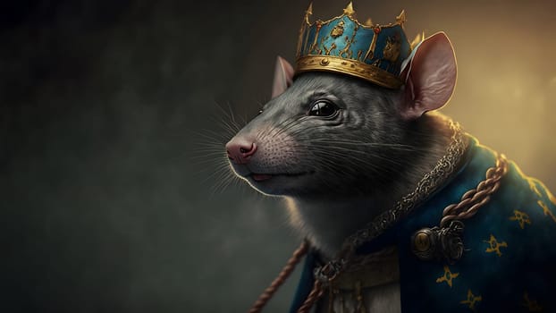 rat king medieval portrait, neural network generated art. Digitally generated image. Not based on any actual person, scene or pattern.