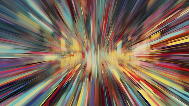 Abstract speed motion blur striped glitchy distorted background and wallpaper. Neural network generated in May 2023. Not based on any actual scene or pattern.