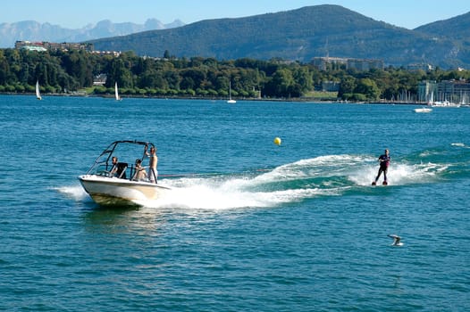 Lac Leman,Switzerland
