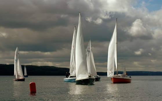 It was always very tight at the buoys.....!