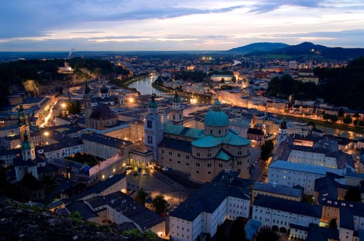 from the Hohensalzburg Fortress (castle)