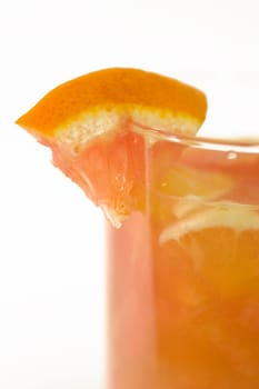 Fruit cocktail in orange