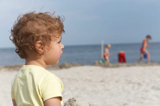 Child on the beach