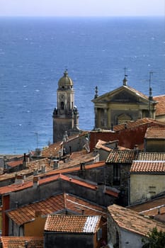 Menton,Old Town Rooftops,Cote dAzur