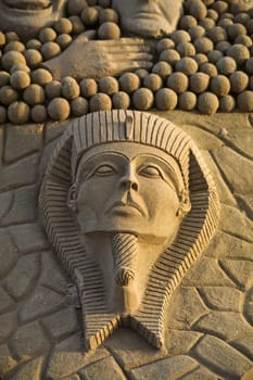 Sand figure,Camargue,la Grande-Motte
