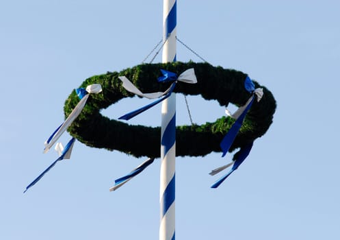 Flags in the wind