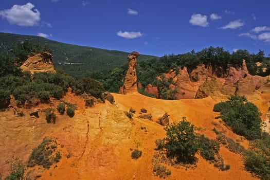 Ochre rocks near Rustrel