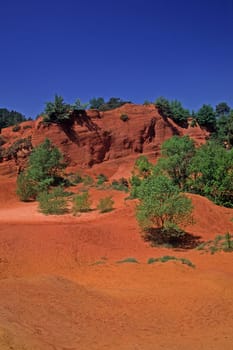 Ockerfelsen, Rustrel, Felsen, Landschaft