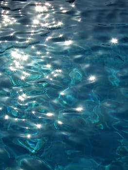 Light reflections on water