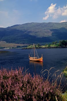 Ballachulish, altes Boot am See