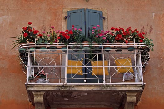Gardasee, Arco, Balkon