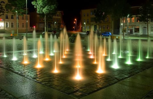 on the market square in Neustelitz, (Mecklenburg-Vorpommern)