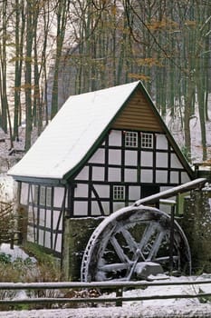 Bad Essen,watermill in winter