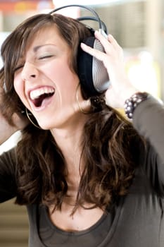 Woman singing