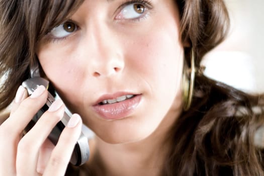 Woman with mobile phone