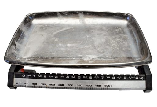 Kitchen scale with clipping path