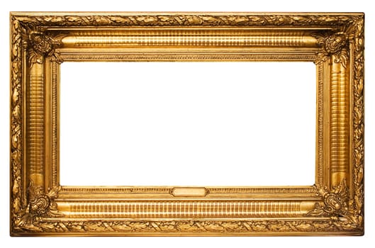 Golden frame with text box