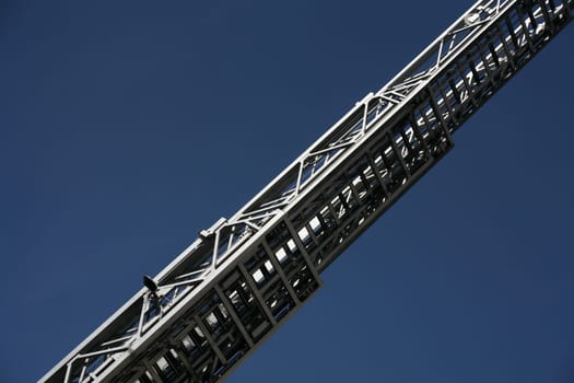 Extended fire brigade ladder