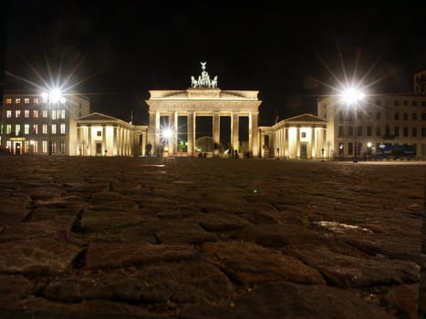 Brandenburg Gate at night