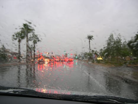 Driving in the rain